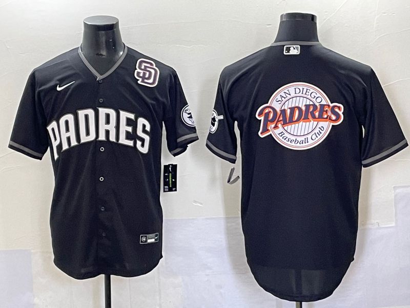 Men 2025 San Diego Padres Blank Black Game Nike MLB Jersey style 70314->san diego padres->MLB Jersey